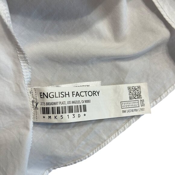 English Factory Poplin Combo Knit Dress Size XS / Black and White Stripes - Picture 8 of 10